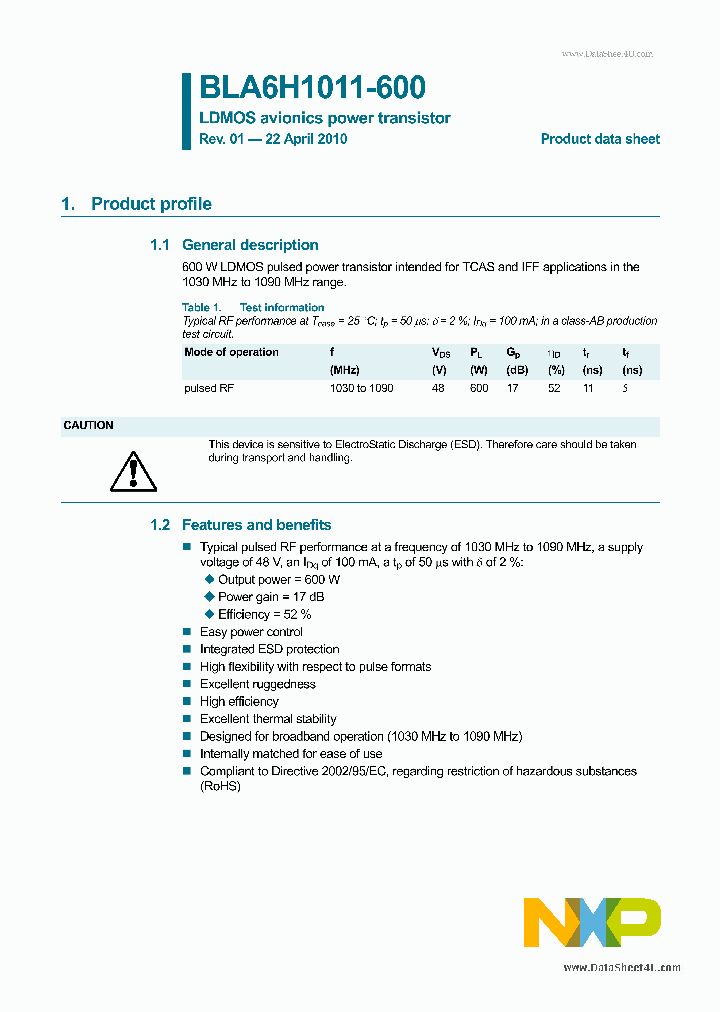 BLA6H1011-600_5370219.PDF Datasheet