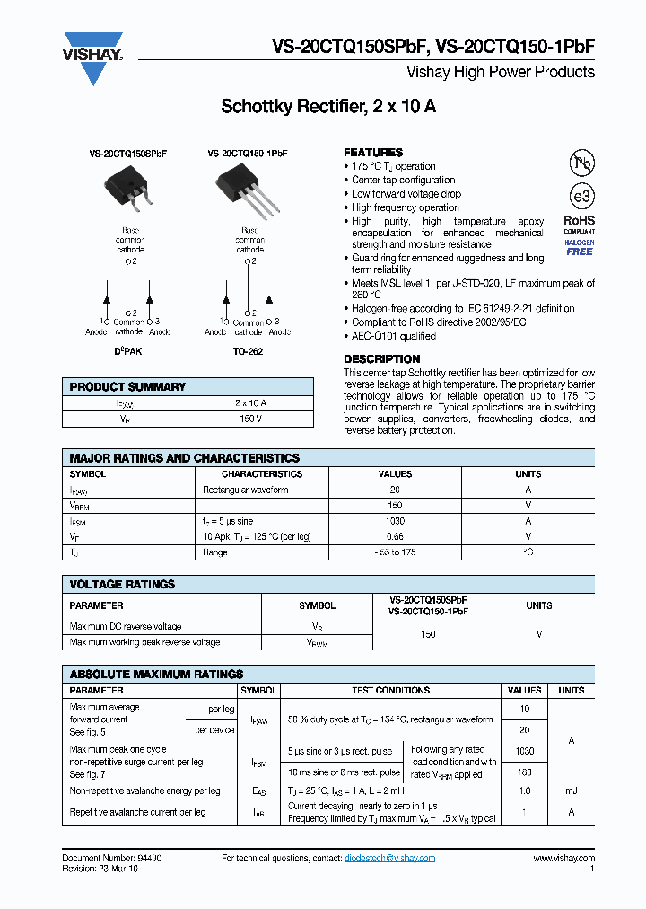 20CTQ150SPBF10_5377324.PDF Datasheet