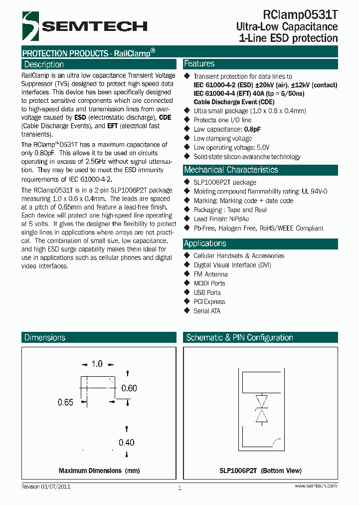 RCLAMP0531TTCT_5384530.PDF Datasheet