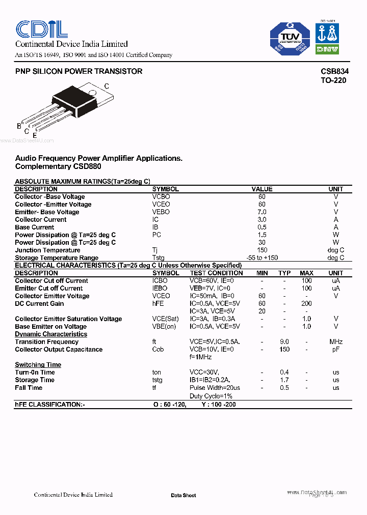 CSB834_5389314.PDF Datasheet