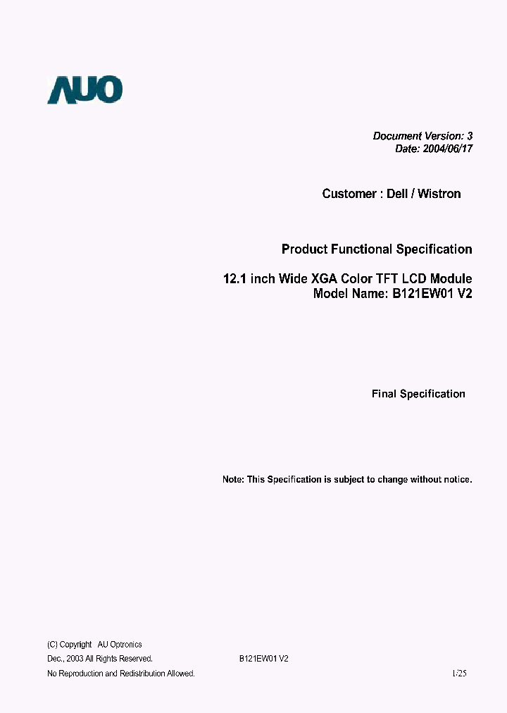 B121EW01V2_5393548.PDF Datasheet