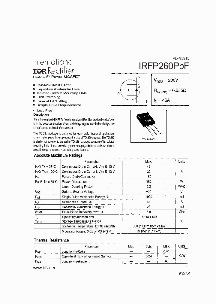 IRF6618PBF_5393812.PDF Datasheet