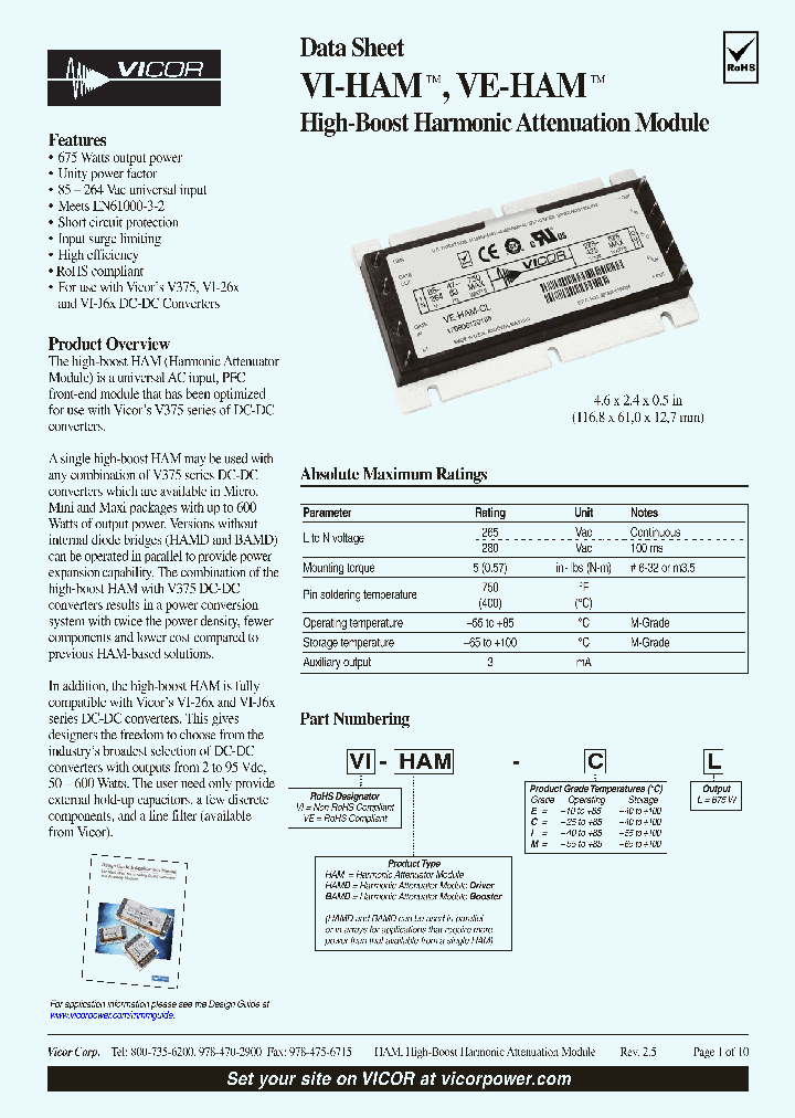 VI-HAM_5401035.PDF Datasheet