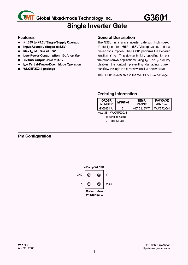 G3601_5411117.PDF Datasheet