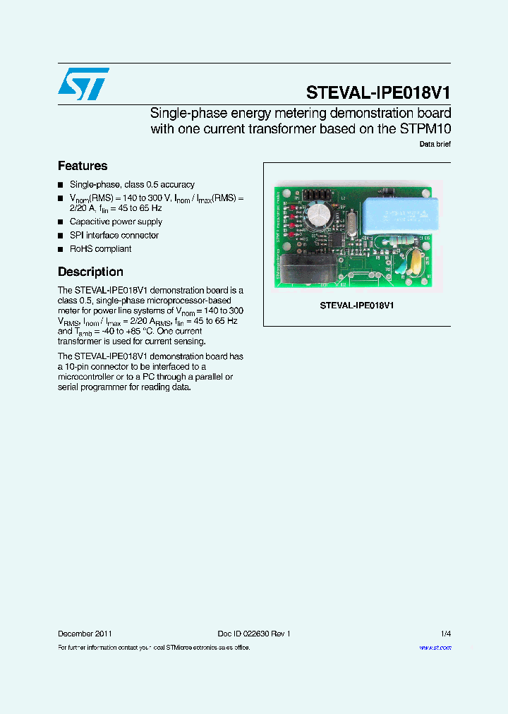 STEVAL-IPE018V1_5411449.PDF Datasheet