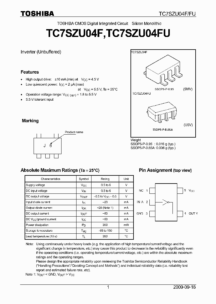 TC7SZU04F_5413816.PDF Datasheet