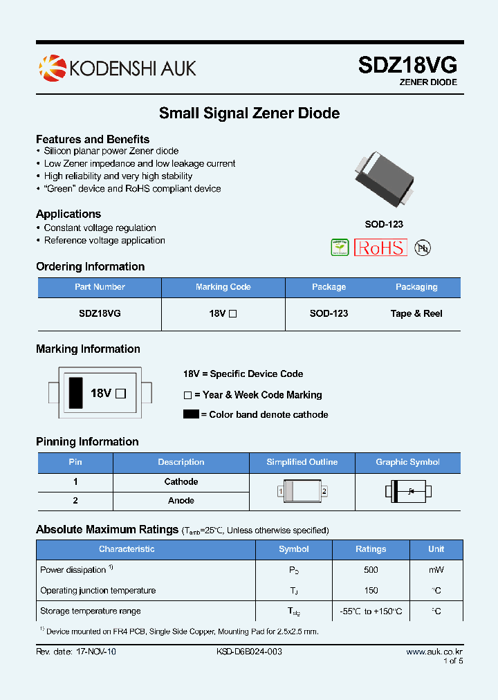 SDZ18VG_5425786.PDF Datasheet