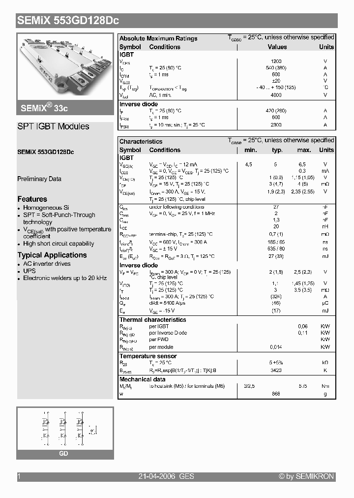 SEMIX553GD128DC06_5446521.PDF Datasheet