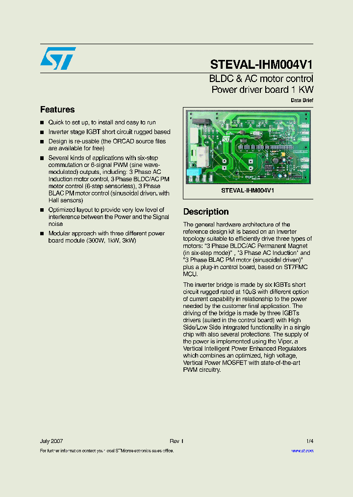 STEVAL-IHM004V1_5450031.PDF Datasheet
