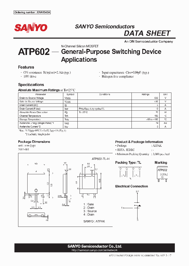ATP602-TL-H_5450630.PDF Datasheet
