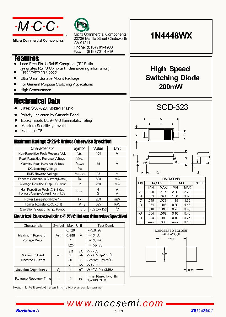 1N4448WX-TP_5454874.PDF Datasheet