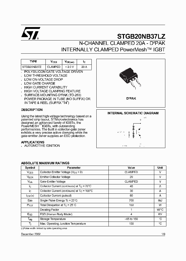 STGB20NB37LZ_5460051.PDF Datasheet