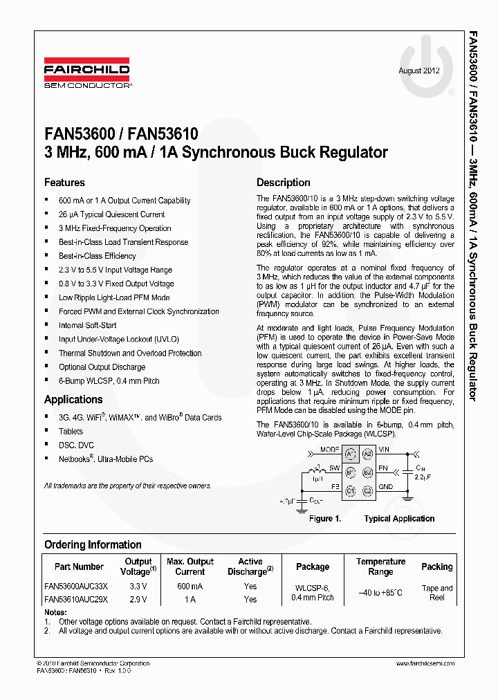 FAN53600AUC33X_5470998.PDF Datasheet