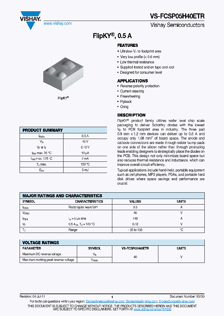 FCSP05H40ETR_5472015.PDF Datasheet