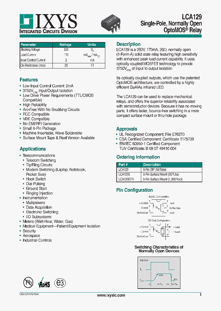 LCA129STR_5480171.PDF Datasheet