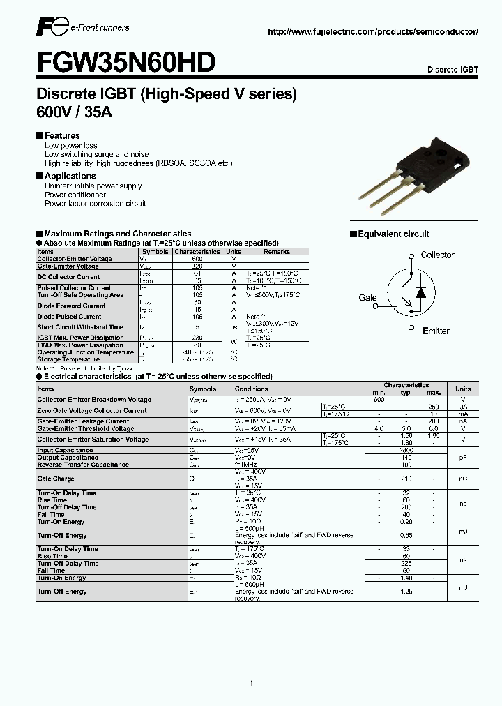 FGW35N60HD_5491478.PDF Datasheet