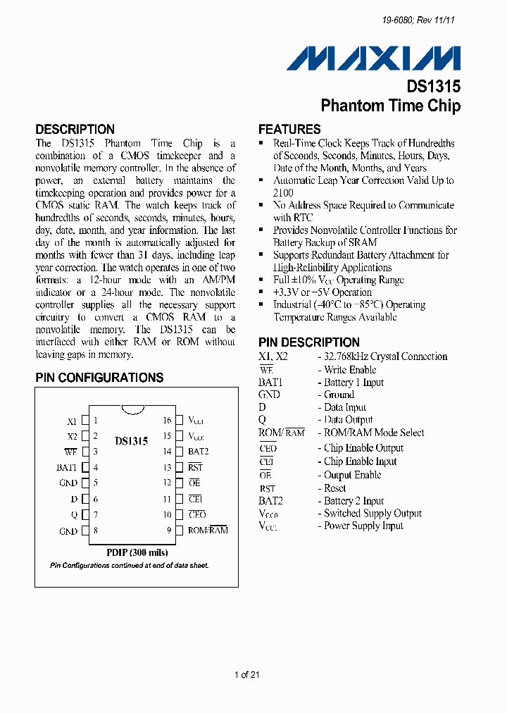 DS1315_5493137.PDF Datasheet