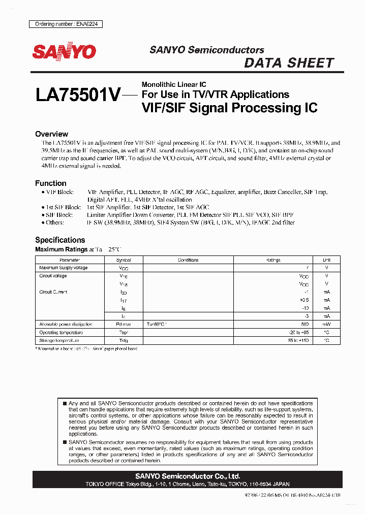 LA75501V_5495881.PDF Datasheet