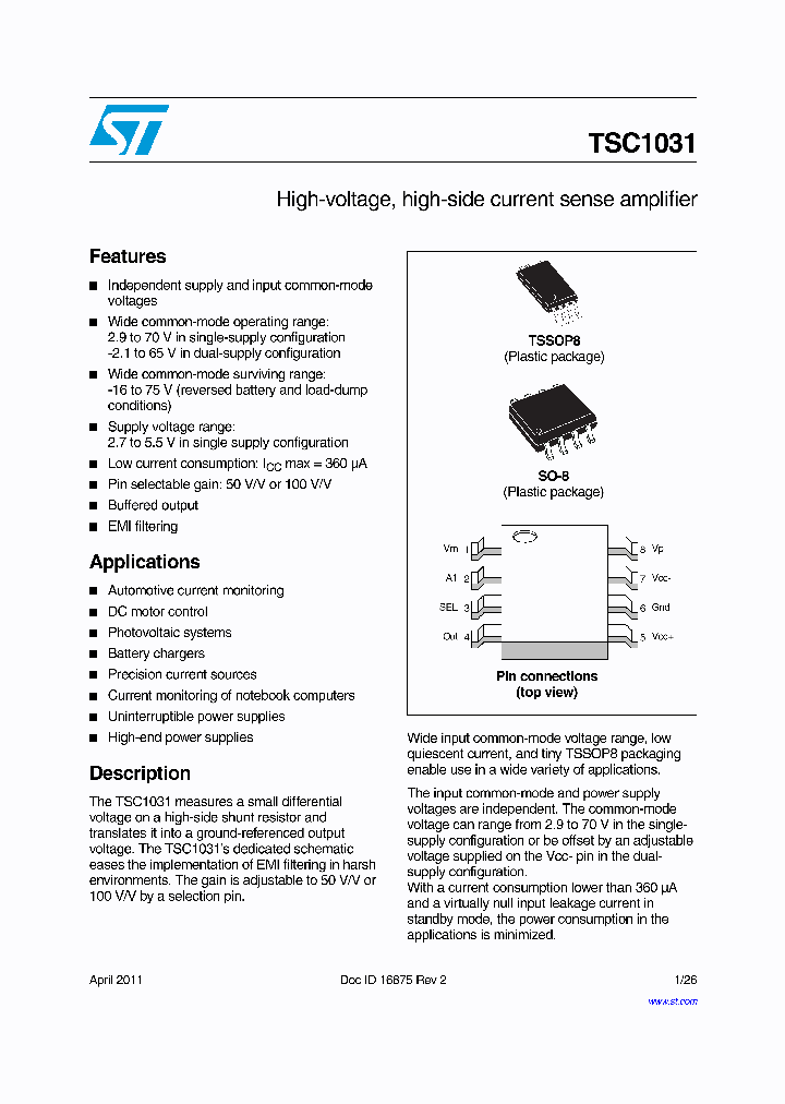 TSC1031_5498657.PDF Datasheet