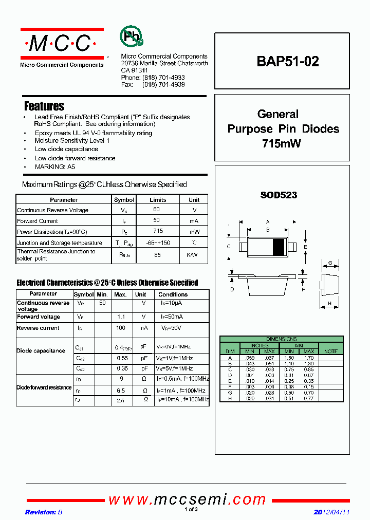 BAP51-0212_5500088.PDF Datasheet