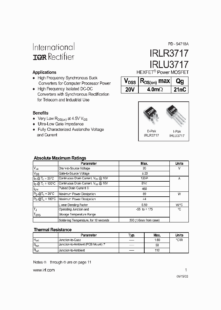 IRLR3717_5500914.PDF Datasheet