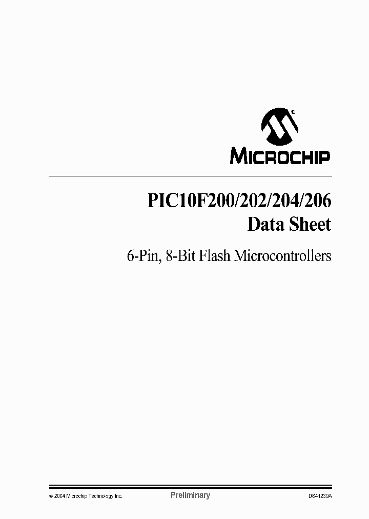 PIC10F206_5504201.PDF Datasheet