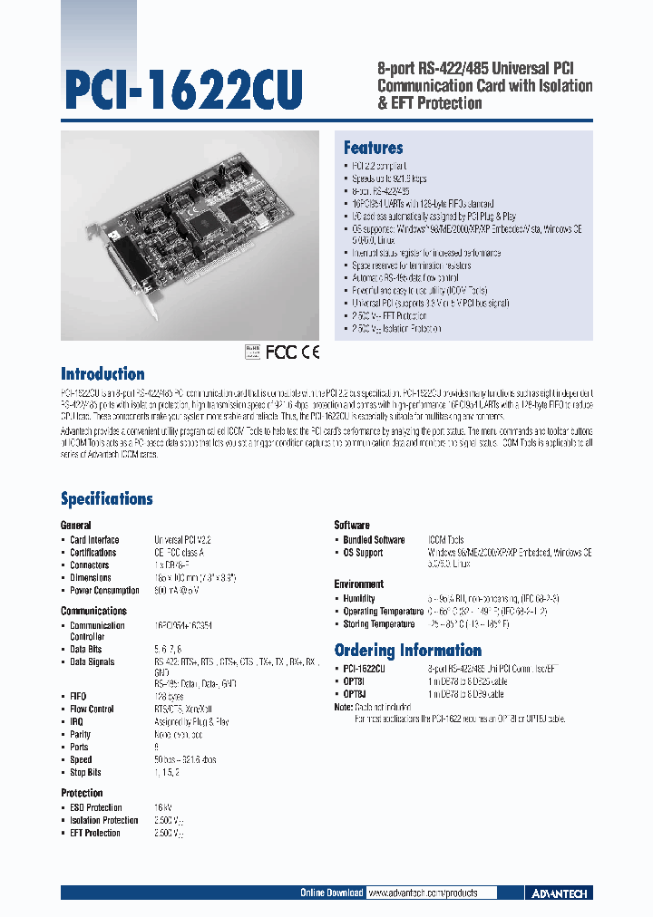 PCI-1622CU_5517213.PDF Datasheet