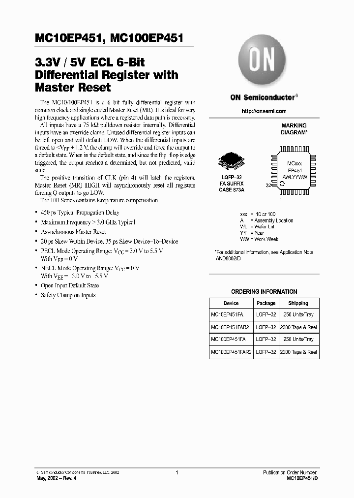 MC10EP451-D_5518615.PDF Datasheet