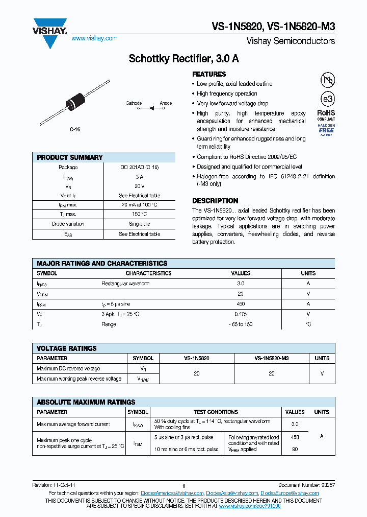 1N5820-M3_5518315.PDF Datasheet