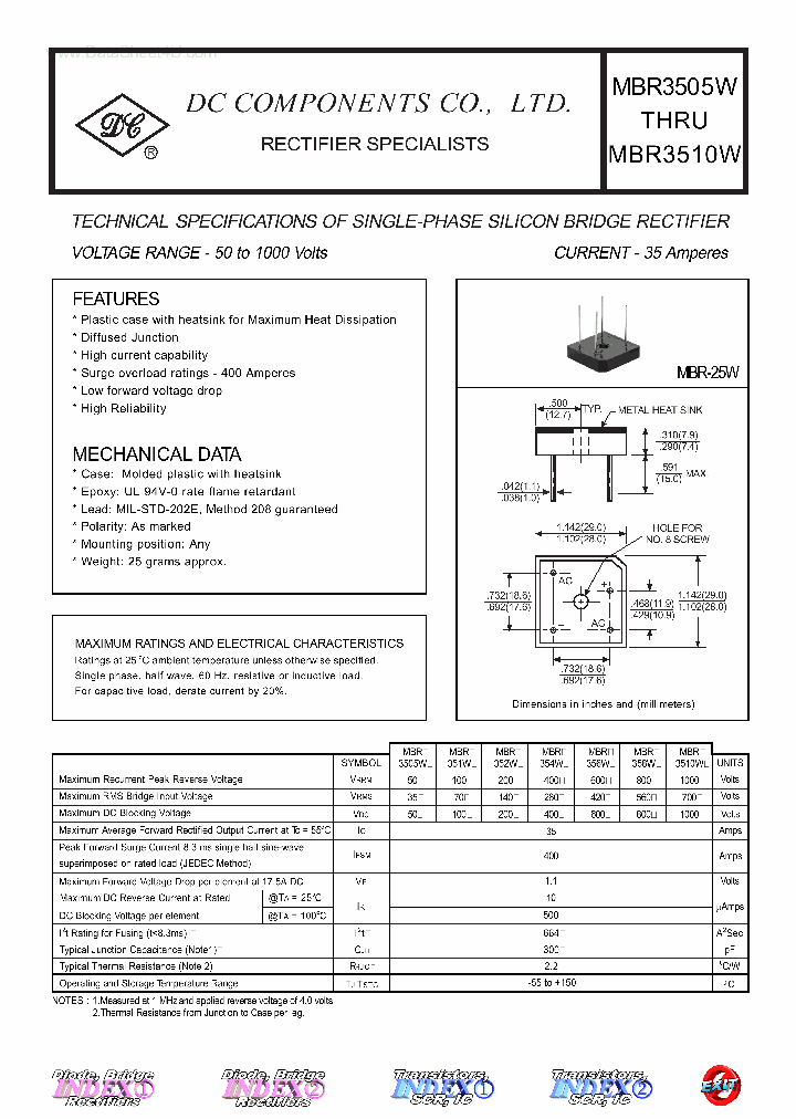 MBR3510W_5526511.PDF Datasheet