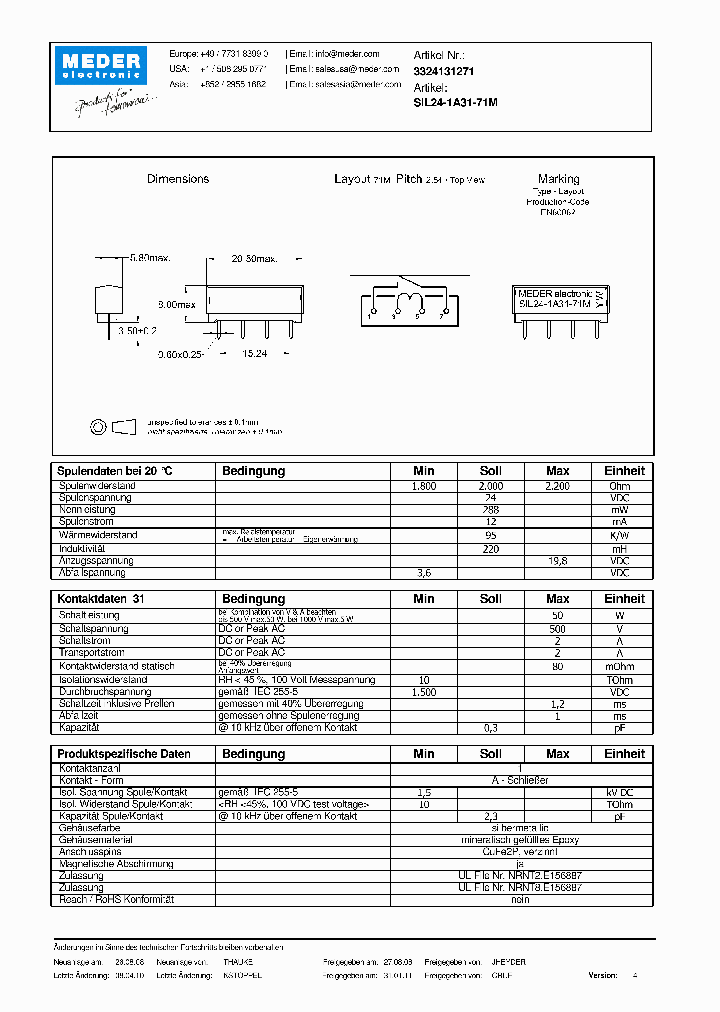 SIL24-1A31-71MDE_5527173.PDF Datasheet