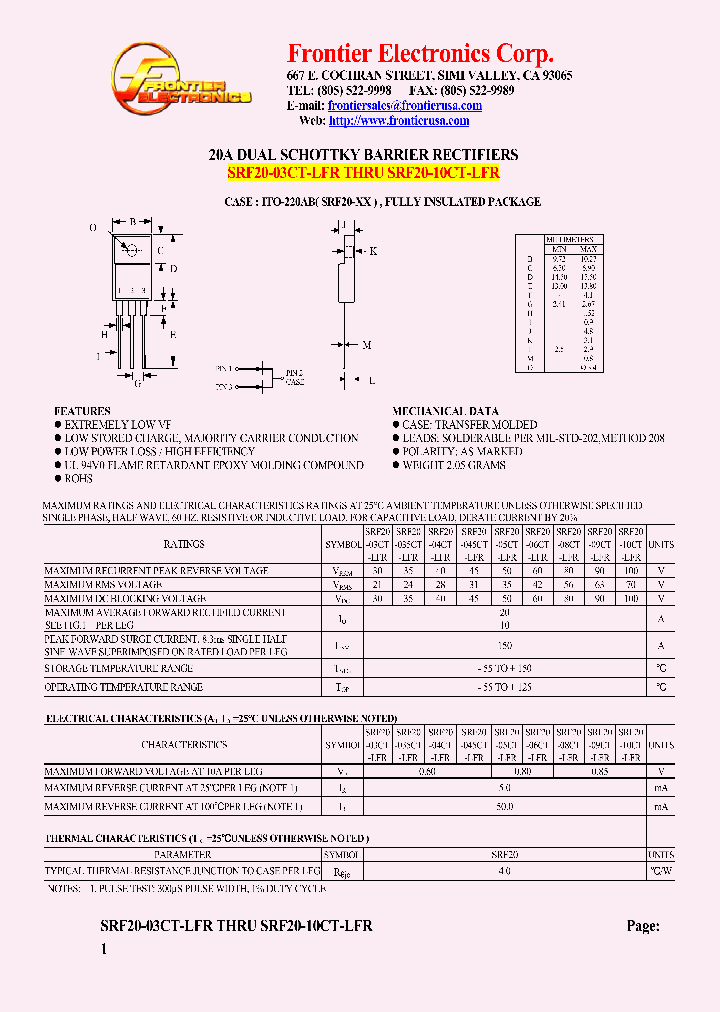 SRF20-06CT-LFR_5537048.PDF Datasheet