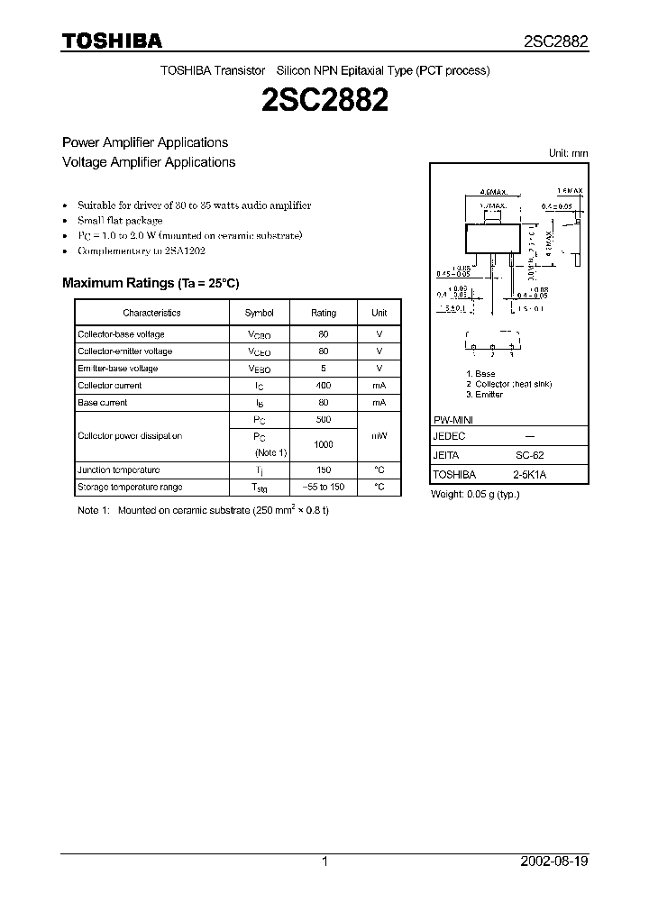 2SC2882_5544033.PDF Datasheet