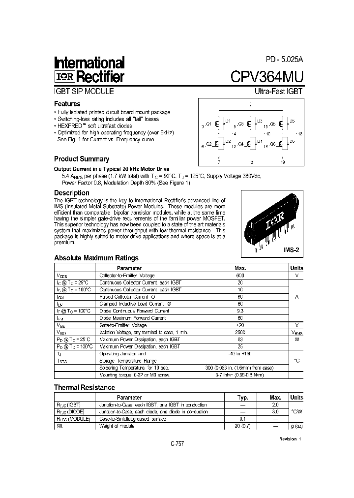 CPV364MU_5558304.PDF Datasheet