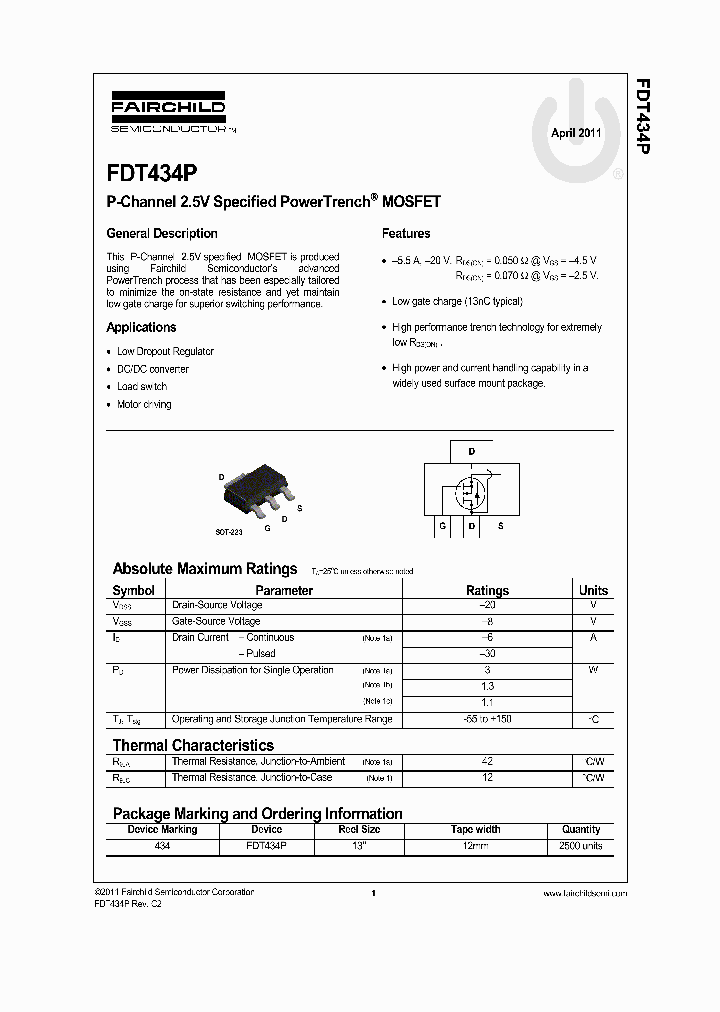 FDT434P11_5559852.PDF Datasheet