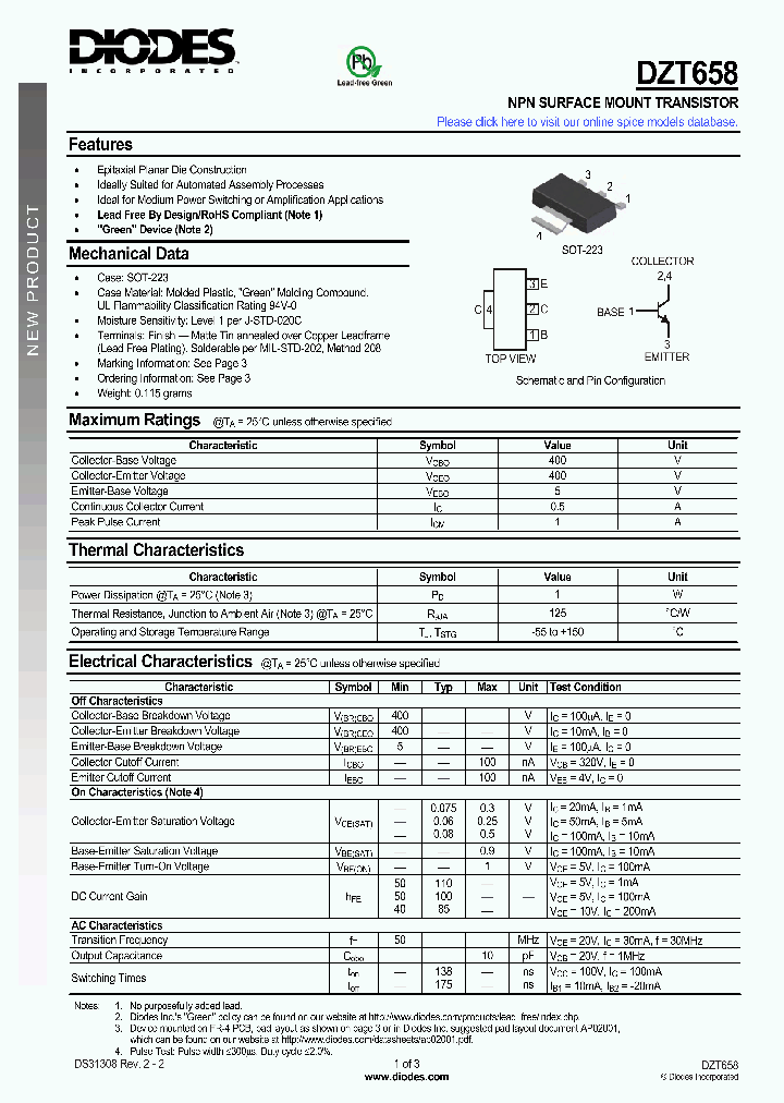 DZT658-13_5561189.PDF Datasheet