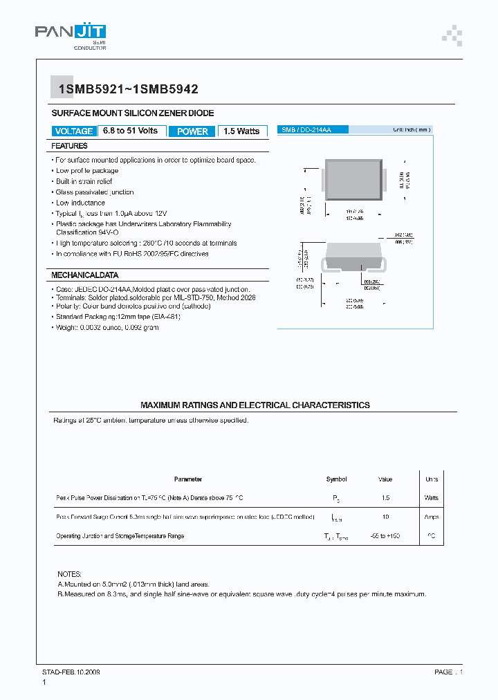 1SMB592109_5574398.PDF Datasheet