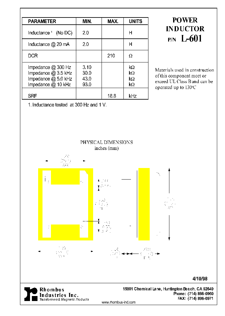 L-601_5583037.PDF Datasheet