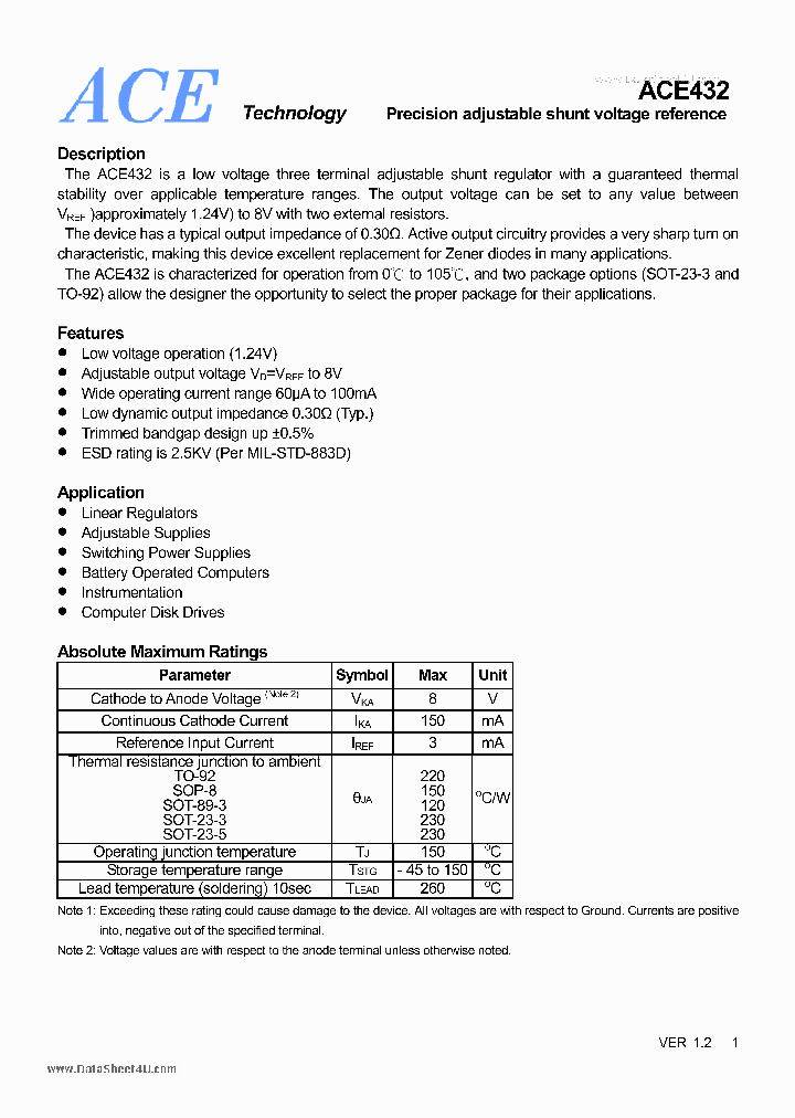 ACE432_5613267.PDF Datasheet