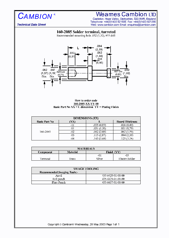 160-2085_5597354.PDF Datasheet