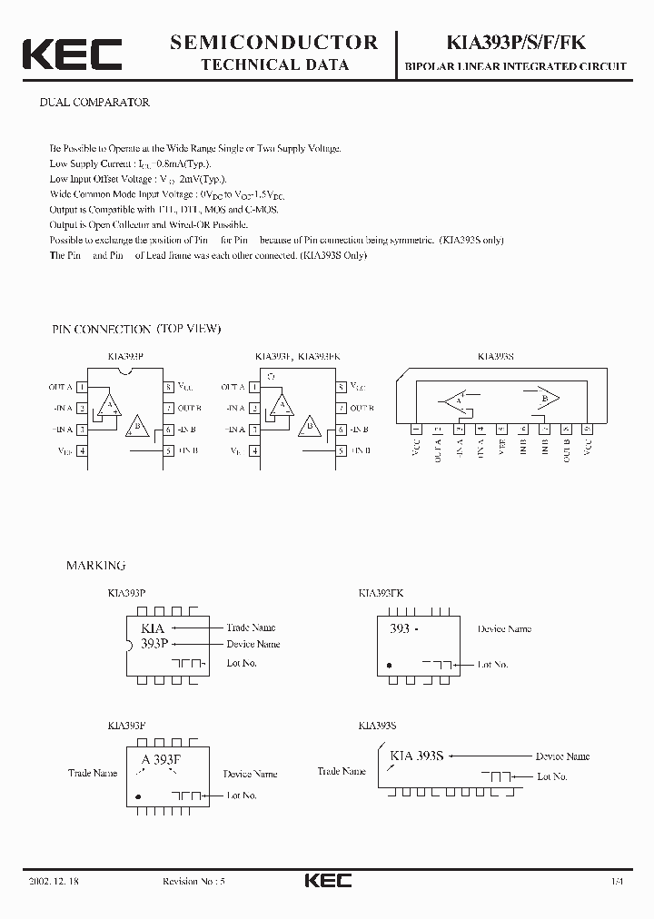 KIA393F_5607571.PDF Datasheet