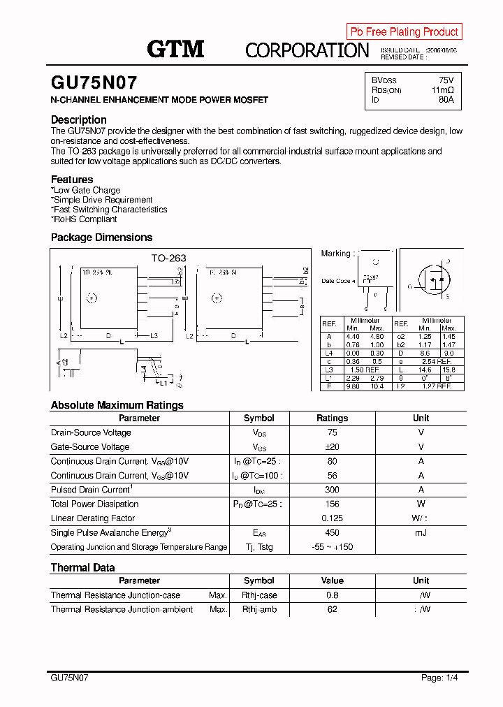 GU75N07_5619780.PDF Datasheet