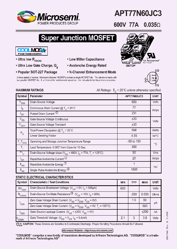 APT77N60JC309_5624041.PDF Datasheet