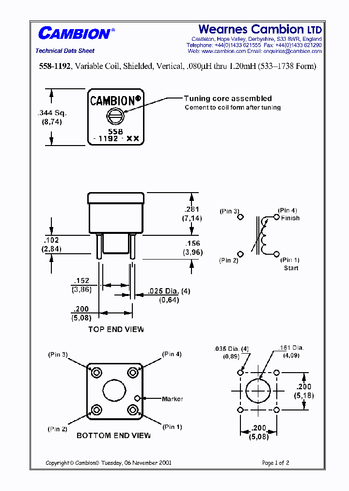 558-1192_5638697.PDF Datasheet