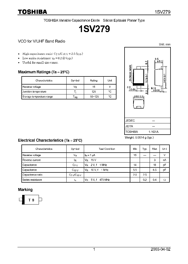 1SV279_5636950.PDF Datasheet