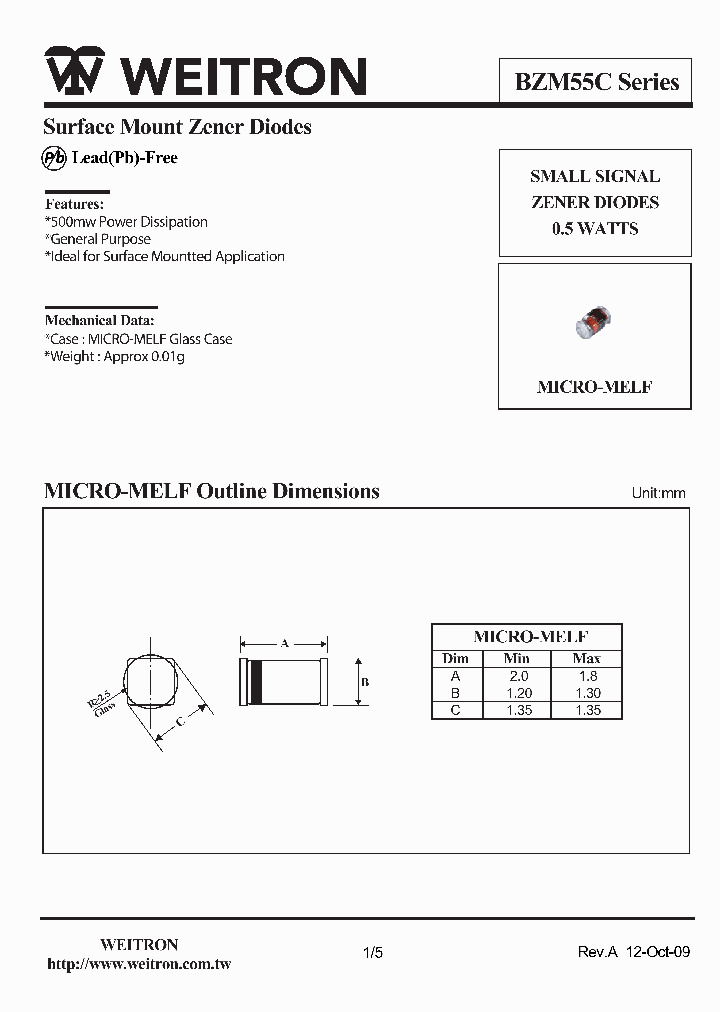 BZM55C2V2_5630907.PDF Datasheet