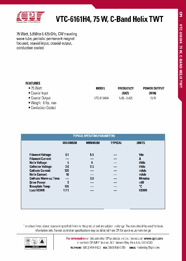 VTC-6164H4_5645658.PDF Datasheet