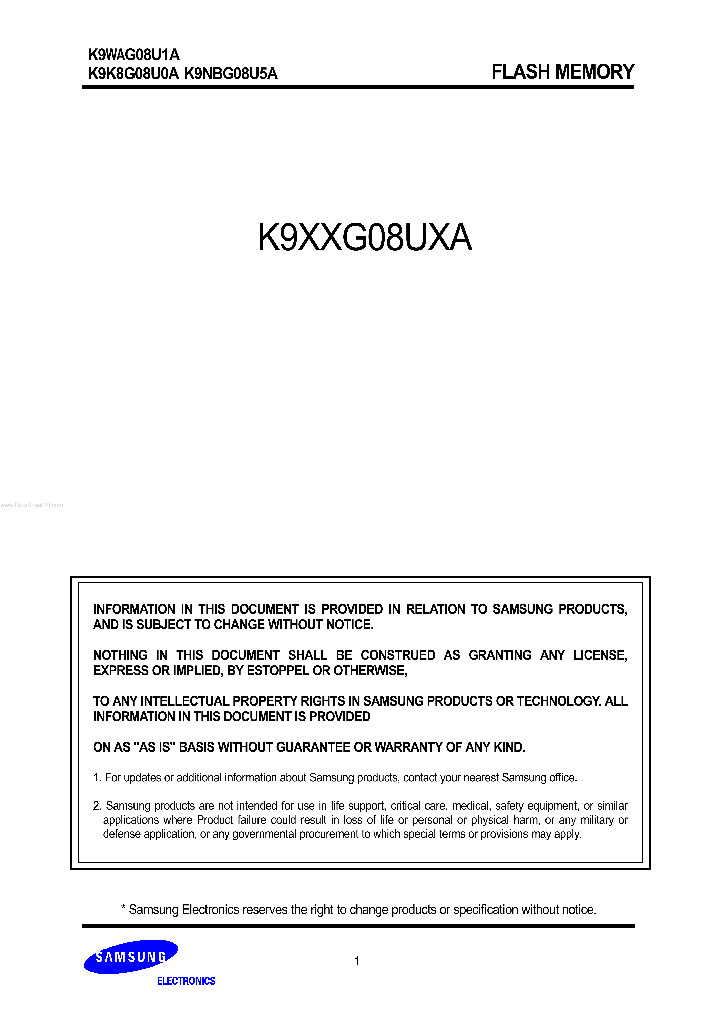 K9XXG08UXA_5673926.PDF Datasheet