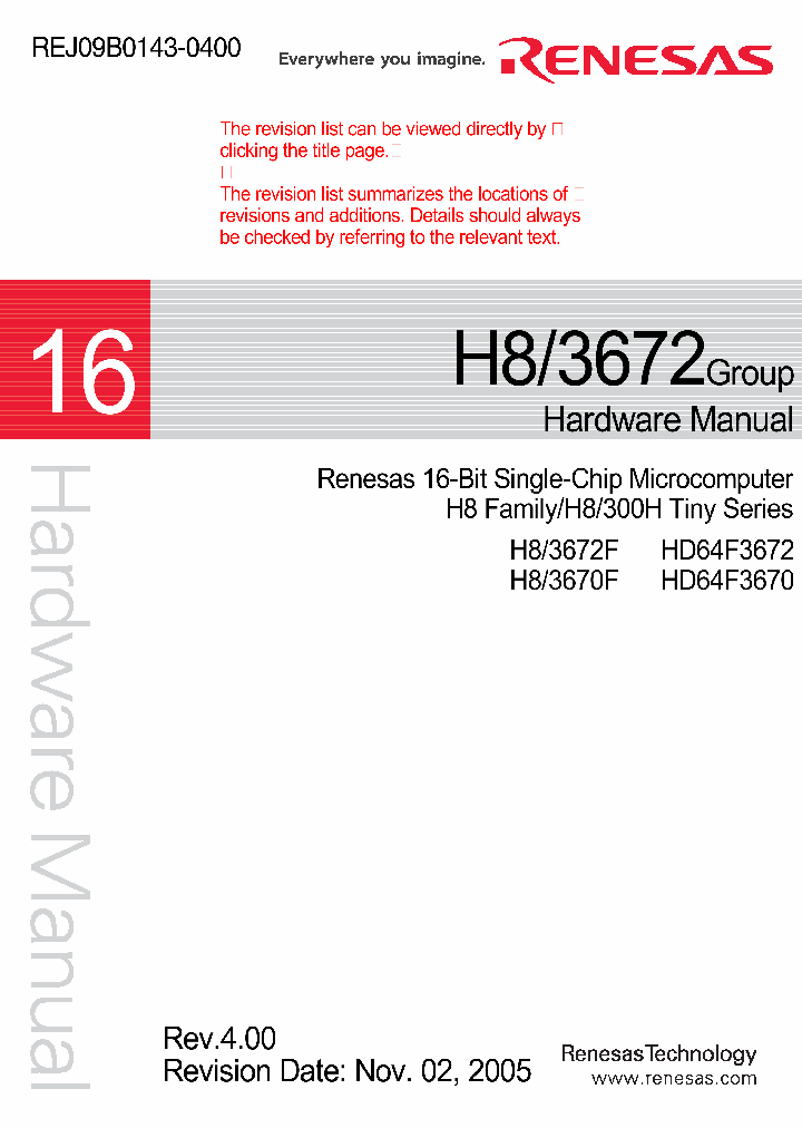 HD64F3670_5688694.PDF Datasheet