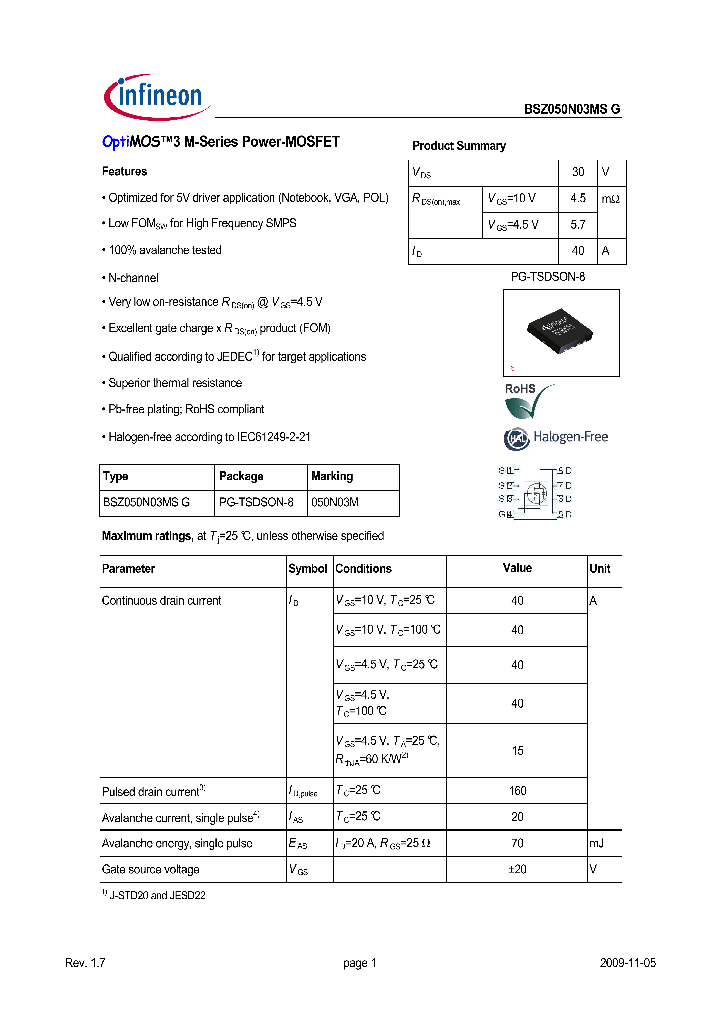 BSZ050N03MSG_5689083.PDF Datasheet